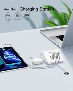 อะแดปเตอร์แปลงไฟ USB 4 พอร์ต เครื่องชาร์จตั้งโต๊ะ 5V/3A ชาร์จเร็ว ใช้ได้กับสมาร์ทโฟนทุกชนิด วัสดุเป็นมิตรกับสิ่งแวดล้อม ป้องกันไฟไหม้ - Product Image 2