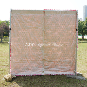 DKB artificiel décoratif 8ft x 8ft retrousser la toile de fond de panneau mural floral de fleur de soie - Product Image 5