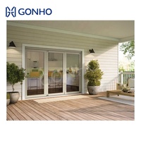 GONHO Chine Top 10 Usine de fabrication, système automatique de porte pliante, porte pliante en aluminium, porte coulissante pliante pour patio