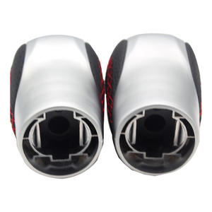 Pommeau de levier de vitesse Lexus en cuir argenté avec surpiqûres rouges, ergonomique, pour boîte de vitesses automatique GS - Product Image 3