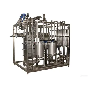 Equipo completo integrado de esterilizador de helados, sistema de procesamiento de materias primas automático