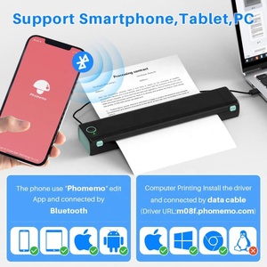 Phomemo Hàng Mới Về Máy In BT Máy In Không Mực Tương Thích Với Điện Thoại Ipad Máy In Cầm Tay Không Mực - Product Image 2