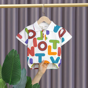 2025 nuova Polo da ragazzo Versatile t-shirt a maniche corte con Top per abbigliamento per bambini - Product Image 3