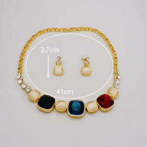 Gdjwri NA02 прочный Саудовская Аравия Позолоченные Ювелирные наборы для женщин 18k итальянские золотые украшения - Product Image 2