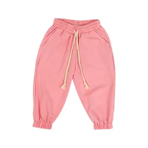 Wholesale Summer Kid Clothing 100% Cotton Kid Girls Pants Boutique Girls Harem Trousers Sweat Pants