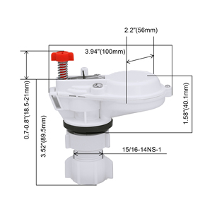 Válvula de entrada de <span class=keywords><strong>cisterna</strong></span> de baño de plástico ABS ajustable con certificación WRAS, válvulas de descarga de <span class=keywords><strong>flotador</strong></span> de tanque de agua universales para todos - Product Image 3