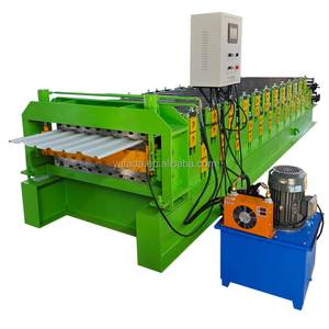 Machine de formage à rouleaux double couche <span class=keywords><strong>pour</strong></span> tô<span class=keywords><strong>les</strong></span> de toiture IBR, dispositif de fabrication de tuiles émaillées <span class=keywords><strong>pour</strong></span> panneaux métalliques en zinc galvanisé - Product Image 1