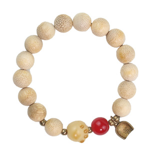 Bracelet en bambou doré en forme de patte de chat, pierre naturelle, unisexe, à porter au quotidien, poli à la main, bijoux de style chinois classique - Product Image 5