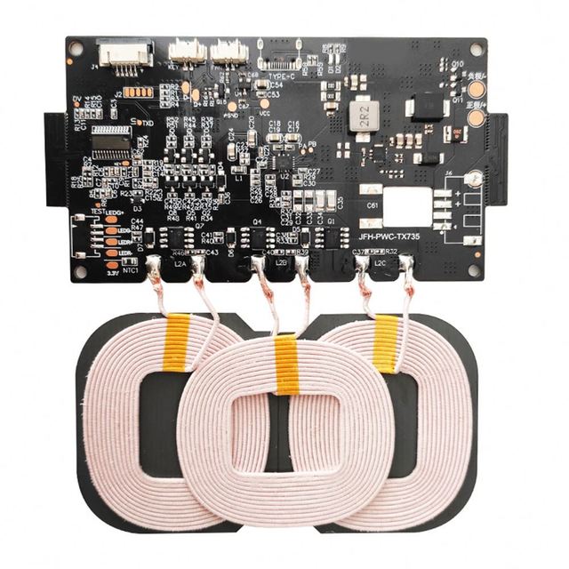 Smart Electronics Wireless Charging Transmitter Modules 3 Coil 9V-32V Car Modification 20W Fast Charging