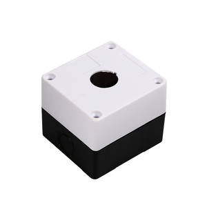 Boîtier de commande étanche pour bouton-poussoir champignon avec trou de montage de 22 mm, Jaune Blanc, 1 trou, 2 trous, 3 trous, 4 trous, 5 trous, 6 trous - Product Image 1