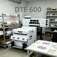 Imprimante jet d'encre automatique BL Factory Direct to Film DTF 600 pour cuir et matériaux d'impression flexibles, neuve, garantie 1 an, 2/4 têtes