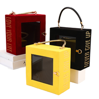 Caja de Regalo con Ventana Estilo Carpeta de Cartón Reciclable de Alta Calidad Lista para Usar de Fábrica YZ, Impresión Personalizada, Marco de Fotos Hecho a Mano