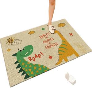 Tapis de porte rectangulaire en lin à imprimé vache, antidérapant, pour la cuisine, l'entrée et la décoration de la maison - Product Image 5