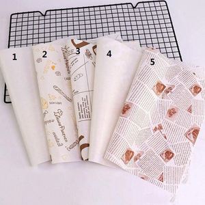 Custom Print logo Wax Paper <b>Sheets</b> with Adhesive High Quality Sandwich Wrap Paper Wholesale Wax Paper - Product Image 6