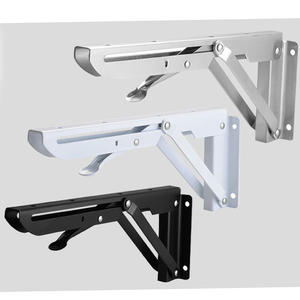 الحديد/جدار فولاذي مقاوم للصدأ شنت الرف للطي K تصميم الرفوف العائمة رفوف الحائط قوس الدعم - Product Image 4