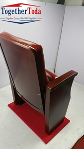 Fauteuils de cinéma classiques en cuir, mobilier de théâtre moderne de luxe, chaises pliantes pour auditorium, église, école, salle - Product Image 6