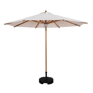 Restaurant Umbrella Outdoor Parasol Commercial Luxury Outdoor Patio Garden Umbrella Wooden Parasol For Restaurant