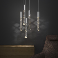 Lustre LED moderne luxe minimaliste café restaurant loft lampes suspendues LED plafonnier