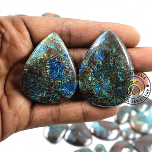 Wholesale Natural Azurite Loose Stone Top Rare Quality of Azurite Loose Stone Mix Shape Azurite for Jewelry Making - Product Image 2