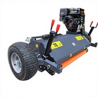 Tondeuse à fléaux tractable JV 120 JV 150 adaptée aux pièces détachées Loncin ATV, les roues latérales et arrière sont réglables