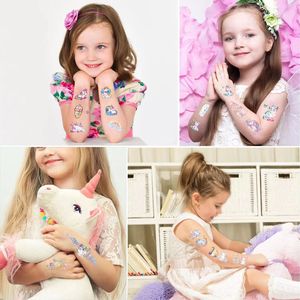 Adesivi transfrontalieri per ragazze e bambini, adesivi per <span class=keywords><strong>tatuaggi</strong></span> di alta qualità <span class=keywords><strong>con</strong></span> principesse, dinosauri dei cartoni animati e oceano per ragazzi - Product Image 2