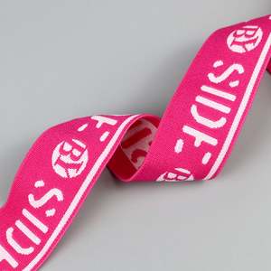 Low Price Y Type Open Side Nylon Custom Jacquard Underwear <b>Elastic</b> Band logo <b>Elastic</b> Waistband - Product Image 4