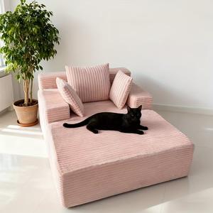 Sofá Cama Cuadrado Extensible de Terciopelo con Diseño Elegante y Cómodo, Sofá Comprimido al Vacío de China - Product Image 2