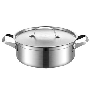 Marmite en acier inoxydable 6,1L 10L grande capacité à double compartiment pour réunions familiales, compatible induction - Product Image 4