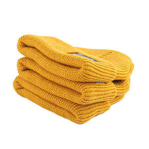 Venta al por mayor de encargo de alta calidad diseñe su propio logotipo con etiqueta <span class=keywords><strong>tejida</strong></span> 100 de lana de acrílico hecho <span class=keywords><strong>a</strong></span> mano ganchillo bebé niño gorro - Product Image 3