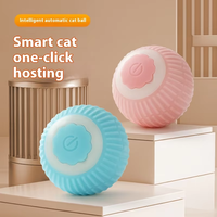 Nouveau jouet interactif pour chien en silicone écologique, balle roulante automatique électrique avec lumière LED, jouet intelligent pour chat