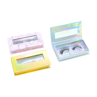 Emballage de boîte à cils personnalisée, boîte d'emballage en papier vide de luxe personnalisée pour faux cils