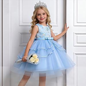 Nuovo Abito <span class=keywords><strong>da</strong></span> <span class=keywords><strong>Cerimonia</strong></span> per Bambine, Vestito <span class=keywords><strong>da</strong></span> Principessa, Abito <span class=keywords><strong>da</strong></span> Damigella per Matrimonio, Abito <span class=keywords><strong>da</strong></span> Sera, Vestito con Gonna Voluminosa per Ragazze - Product Image 1