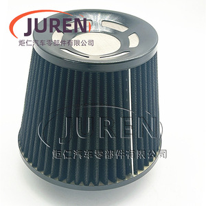 Filtro de aire de alto flujo Juren de 76 mm con forma de hongo, color morado, con abrazadera de montaje para modificación de automóviles - Product Image 3