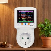 JIUJI Smart Home Tuya App Contrôle à distance Affichage du coût des kWh en temps réel Prise EU 16A WiFi Compteur intelligent Disjoncteur CE