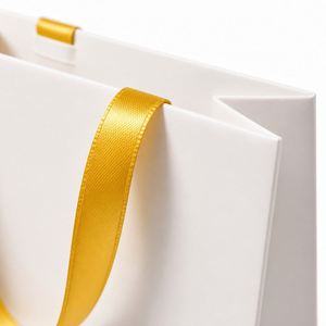 Big Size Art <b>Paper</b> Bag Custom Logo <b>Biodegradable</b> Ribbon Handle Good Quality Cheap Shopping Gift Packaging Supplier Manufacturer - Product Image 3