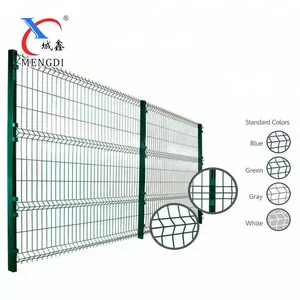 Powder Coat Galvanized 3D V Bend Weld Rigid Wire Mesh Panel Fence for Road Garden Land School Playground Park Factory Railway