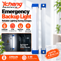Tube lumineux LED rechargeable de 32 cm 40W, magnétique, portable, lampe de travail d'urgence pour le camping, 1200mAh