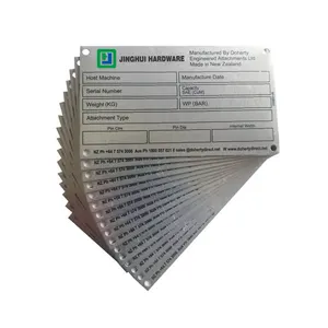 China Supplier Brushed 304 Stainless Steel Name Plate for Machine