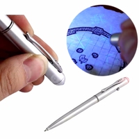 Stylo à bille Magic LED UV créatif avec encre invisible pour l'école/le bureau Stylo espion en plastique pour cadeaux