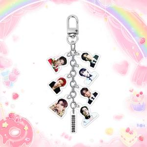 Porte-clés à chaîne de téléphone portable <span class=keywords><strong>en</strong></span> acrylique imprimé double face personnalisable (1 pièce) Kpop Enhypen - Product Image 3