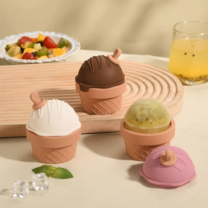 Экологичная многоразовая форма для льда в корейском стиле из пищевого силикона, термостойкая, можно мыть в посудомоечной машине, 10x10x10 см, для мороженого - Product Image 2