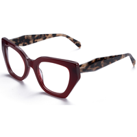 Monture de lunettes œil-de-chat tendance Elan Optical YB6303 pour femme, en acétate, à monture complète, stock important