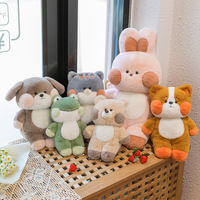 Peluche Dudu Chat, Peluche Bobo Lapin, Coussin de Sommeil, Idéal pour la Décoration Intérieure et les Cadeaux de Fêtes