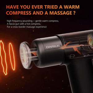 Pistola de masaje eléctrica DARIUS con cuatro cabezales para aliviar la fascia de cuerpo completo y reducir el dolor - Product Image 4