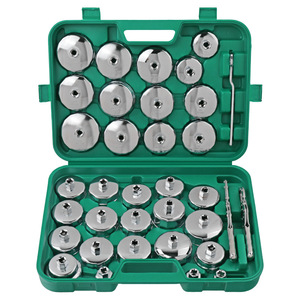 Kit de 23 clés à <span class=keywords><strong>filtre</strong></span> à <span class=keywords><strong>huile</strong></span> essentielles pour véhicules, clés à molette incluses, kit d'outils pour véhicules - Product Image 1