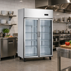 Produits phares : Réfrigérateur commercial à double porte, congélateur 2 portes, refroidisseur vertical à air pour la maison avec faible MOQ LM-FRC2G - Product Image 1