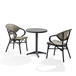 Mobilier d'extérieur Ensemble table et chaises en aluminium pour patio et jardin Bistro <span class=keywords><strong>Restaurant</strong></span> Terrasse Paris Café Table et chaises - Product Image 1