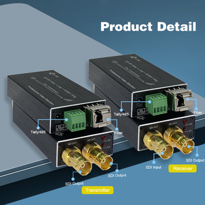 Mini Convertitore Fibra Ottica 12G-SDI con Tally RS485 Loop Out Fibra Monomodale SFP <span class=keywords><strong>LC</strong></span> 20KM per Trasmissioni Televisive - Product Image 4