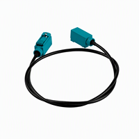 Cable de Alta Calidad RG174 de 10 cm, 0-3 GHz, con Conectores Fakra Impermeables Codificados de A a Z para Transmisión de Señales de Telecomunicaciones