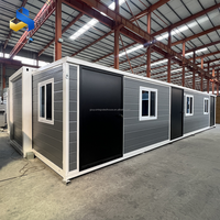 Maison conteneur préfabriquée, portable, à installation rapide, 30 pieds, 4 chambres, style ferme, extensible